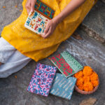 Upcycled hardbound paper pocket diary/journal, brand- Kauseyah