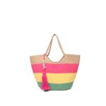 Colourfull Jute Tote Bag, brand- ONEarth, available on Souls of India