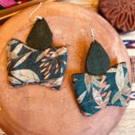 Earrings (Handmade Textile/Fabric Earrings), brand- ONEarth, available on Souls of Inida