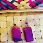 Handmade Textile/Fabric Earrings, brand- ONEarth, available on Souls of India
