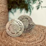 regular carved coaster, brand- Project Virasat, available on Souls of India